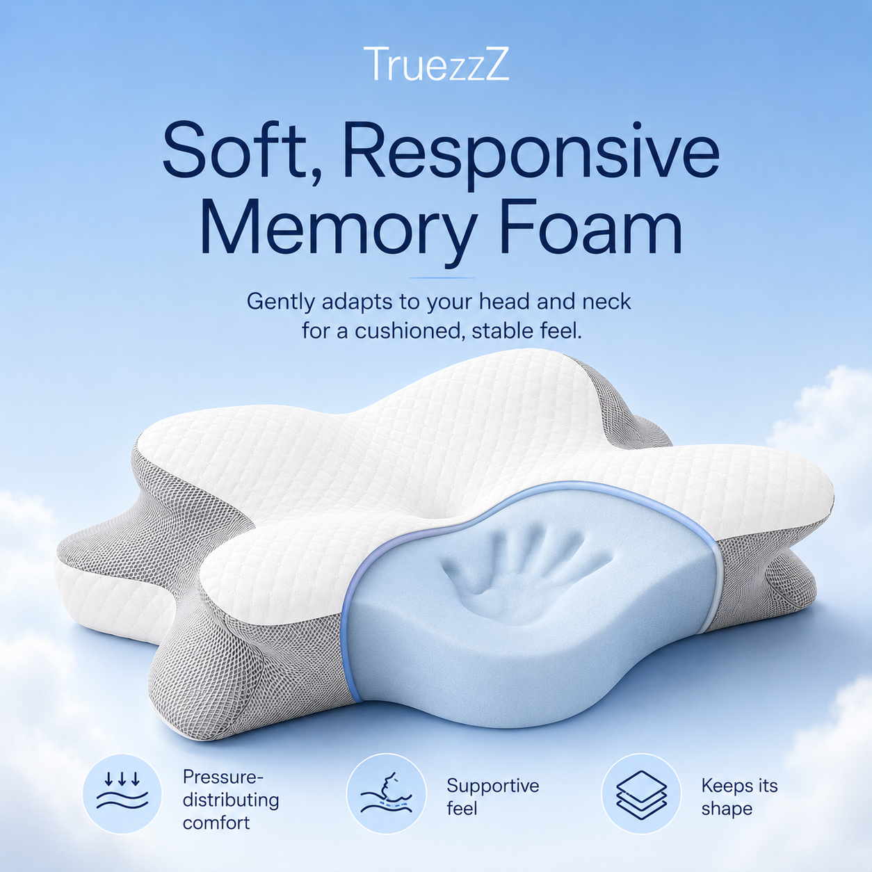 TrueZZZ CloudContour Pillow