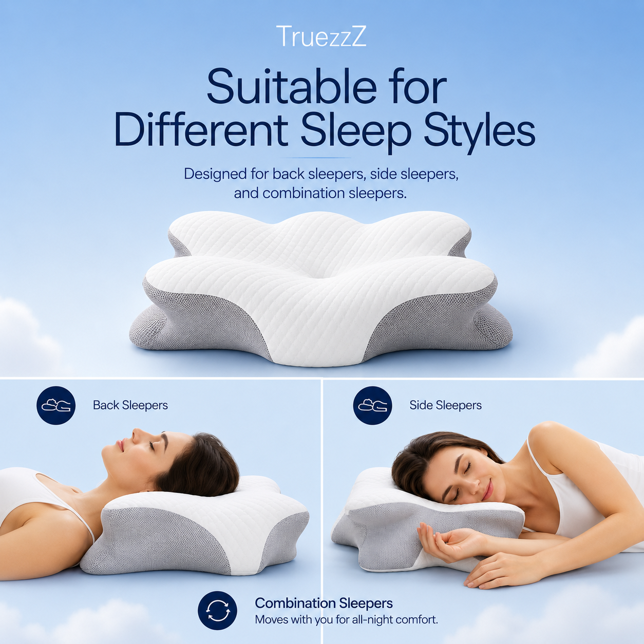 TrueZZZ CloudContour Pillow